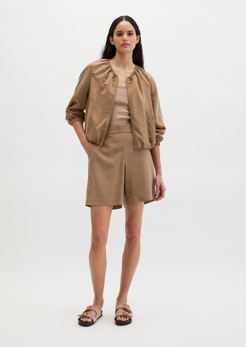 Relaxed blouson — Burnt Brown