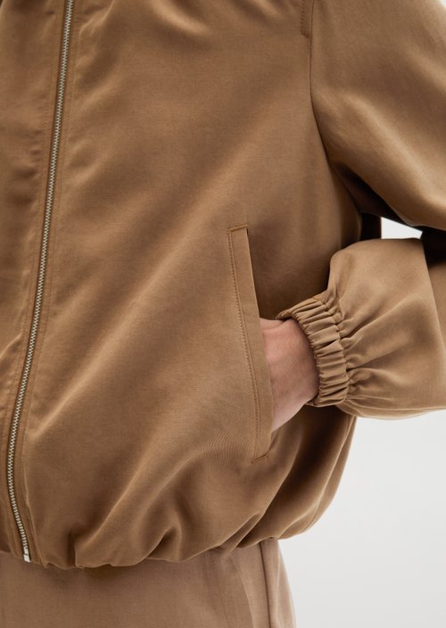 Relaxed blouson — Burnt Brown