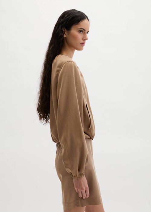 Relaxed blouson — Burnt Brown
