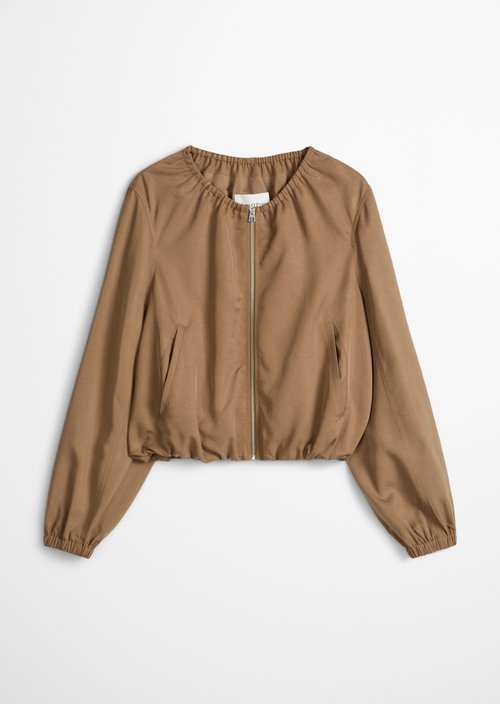 Relaxed blouson — Burnt Brown