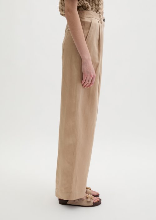 Pleated trousers relaxed — Sandpaper
