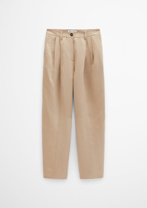 Pleated trousers relaxed — Sandpaper