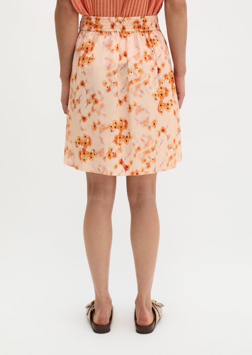 A-line skirt — Bright Orange