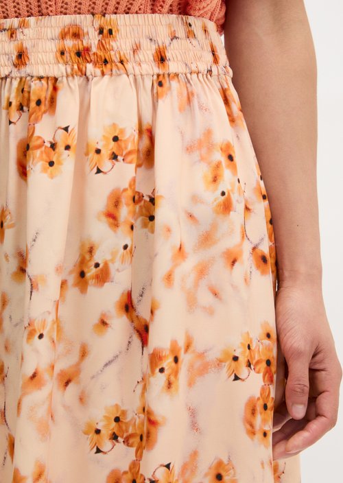 A-line skirt — Bright Orange