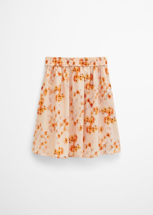 A-line skirt — Bright Orange
