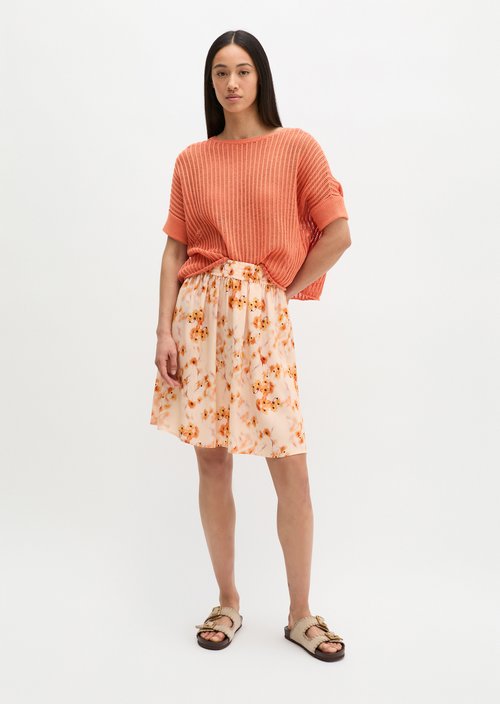 A-line skirt — Bright Orange