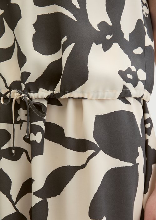 Sleeveless print blouse regular — Dark Grey