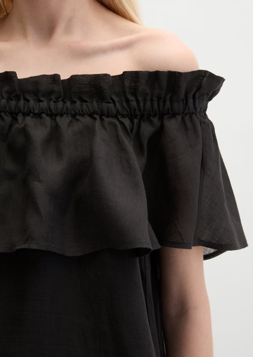 Carmen dress loose — Black