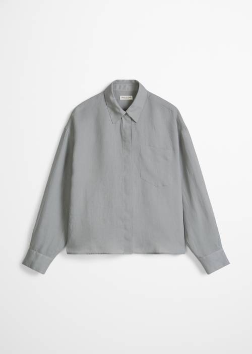 Bluse regular Quiet Sea in freigestellter Ansicht ohne Model