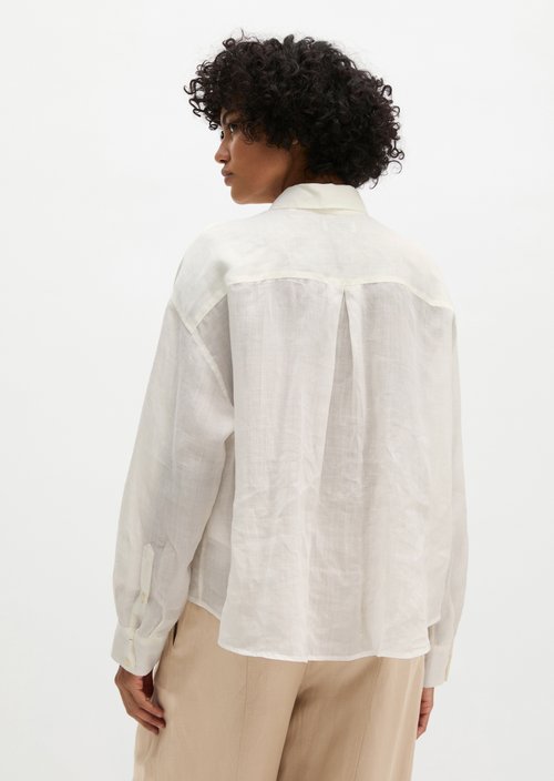 Regular blouse — White Cotton