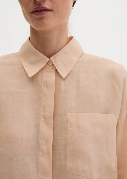 Bluse regular Soft Peach in Detailansicht