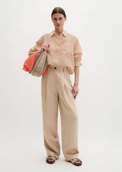 Bluse regular Soft Peach in Frontalansicht