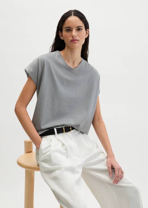 Tričko regular Oxide Grey v předním pohledu