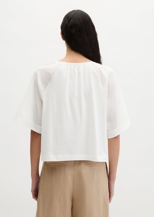 T-shirt wide — White Cotton