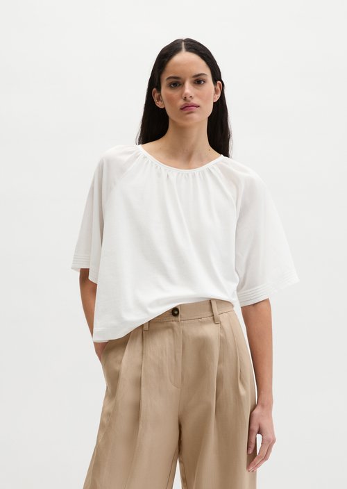 T-shirt wide — White Cotton