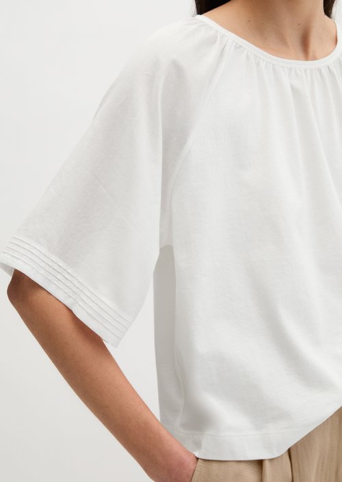T-shirt wide — White Cotton