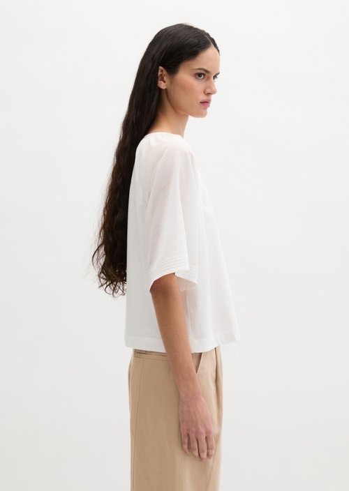 T-shirt wide — White Cotton