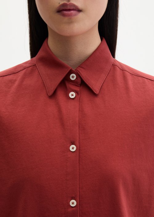Jersey blouse wide — Tall Poppy