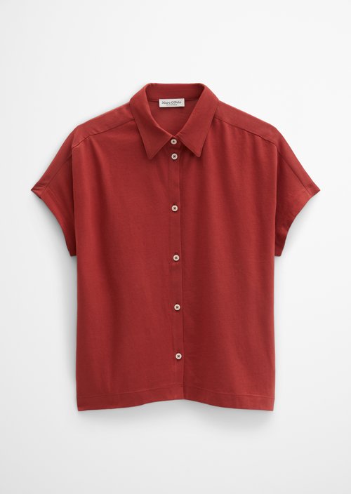 Jersey blouse wide — Tall Poppy