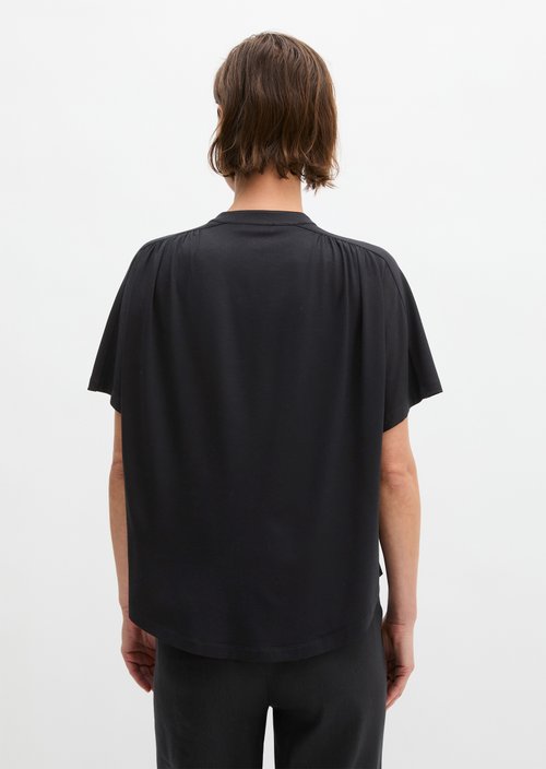 Regular jersey blouse — Black