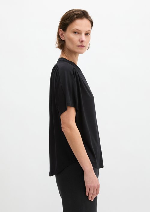 Regular jersey blouse — Black