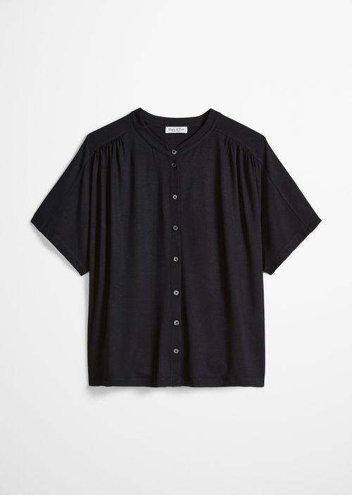 Regular jersey blouse — Black