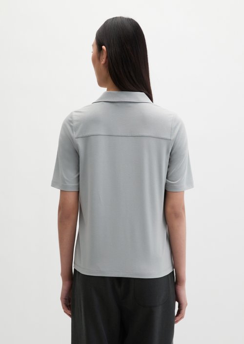 Regular polo-style jersey blouse — Quiet Sea