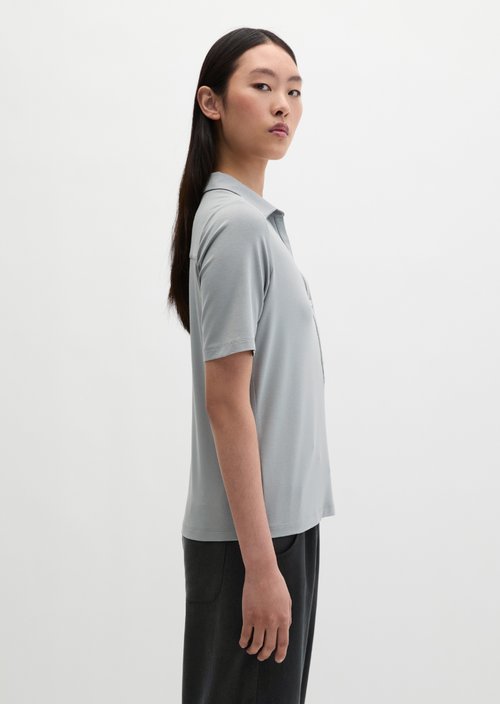 Regular polo-style jersey blouse — Quiet Sea