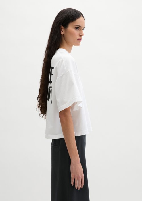 Print T-shirt loose — White