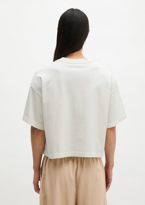 Print T-shirt loose — White Cotton
