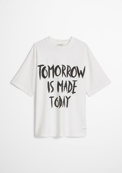Print T-shirt loose — White
