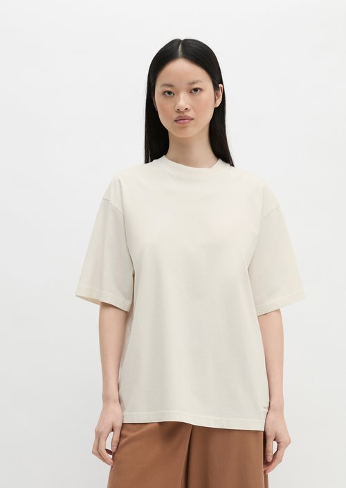 Print T-shirt loose — White Cotton