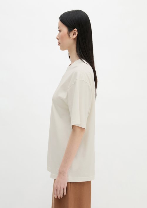 Print T-shirt loose — White Cotton