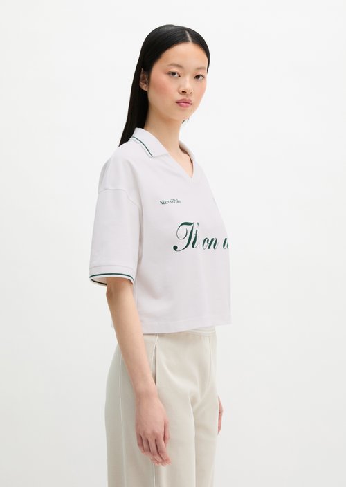 MOP Club '67 Football Shirt Shirt, Cropped — White