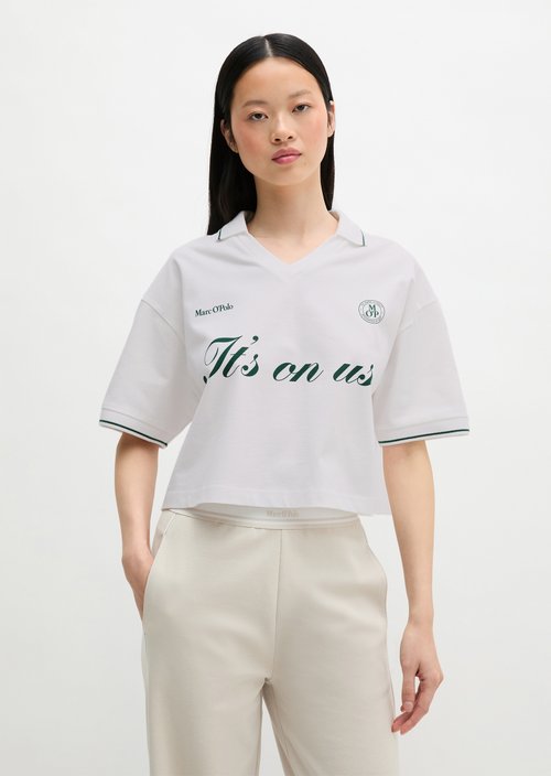 MOP Club '67 Football Shirt Shirt, Cropped — White
