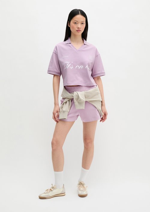 MOP Club '67 Football Shirt Shirt, Cropped — Vibrant Lilac