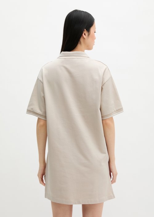 MOP Club '67 Football Shirt Dress — Grey Silk