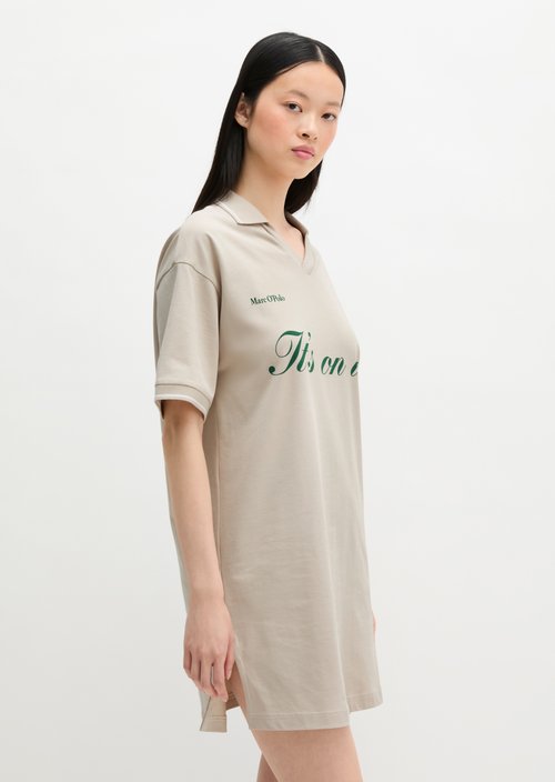 MOP Club '67 Football Shirt Dress — Grey Silk