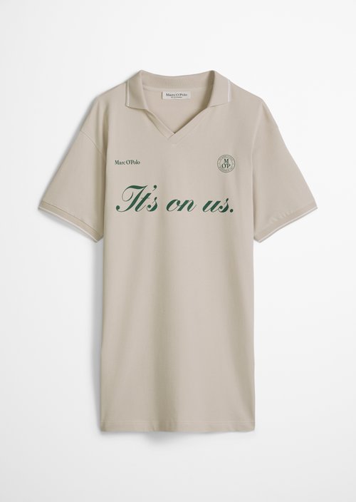 MOP Club '67 Football Shirt Dress — Grey Silk