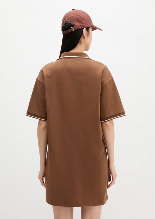 MOP Club '67 Football Shirt Dress — Mid Brown