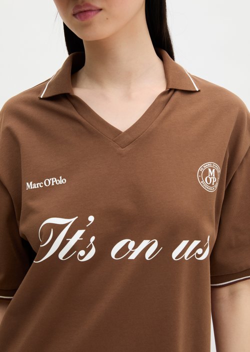 MOP Club '67 Football Shirt Dress — Mid Brown