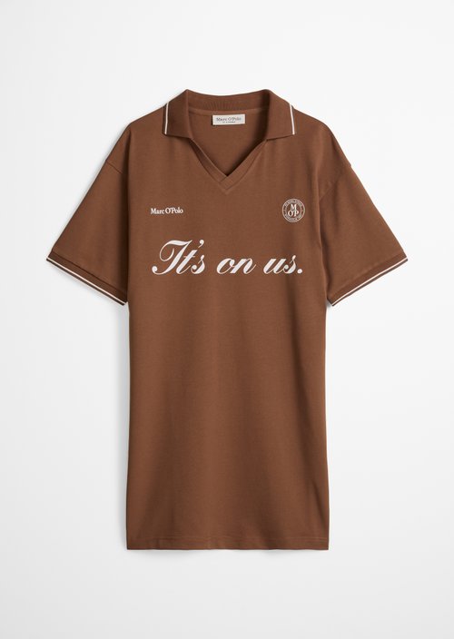 MOP Club '67 Football Shirt Dress — Mid Brown