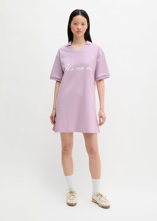 MOP Club '67 Football Shirt Dress — Vibrant Lilac