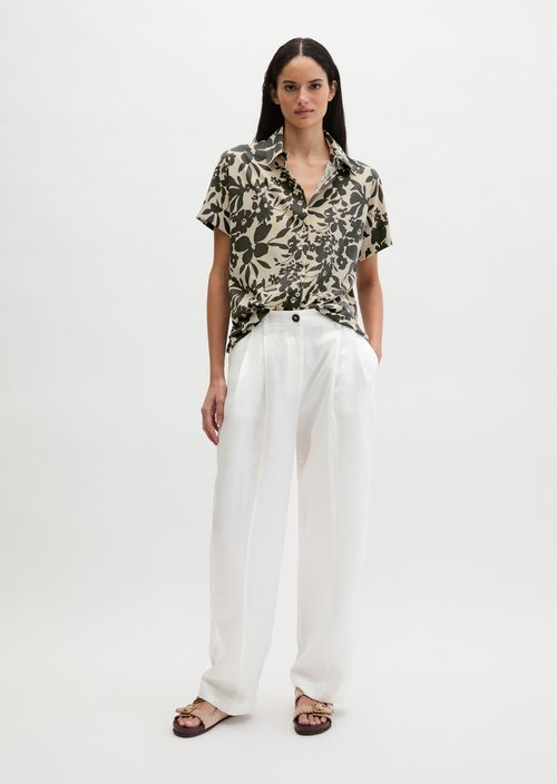Regular jersey blouse — Medium Grey