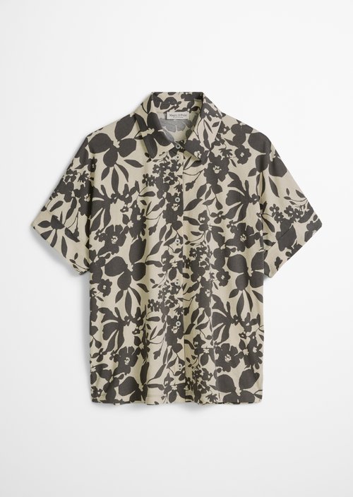 Regular jersey blouse — Medium Grey