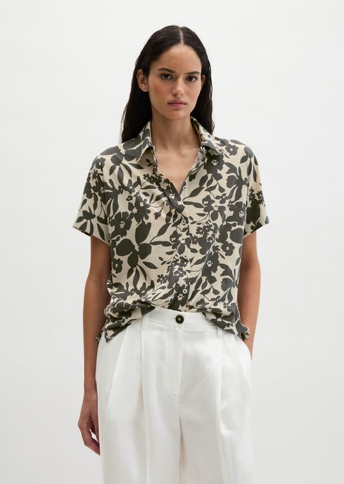 Regular jersey blouse — Medium Grey