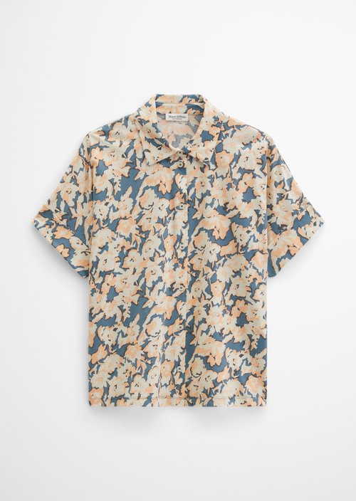 Regular jersey blouse — Medium Blue