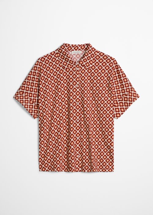 Regular jersey blouse — Medium Red