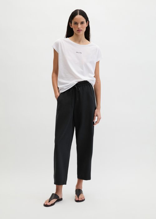 Print T-shirt loose — White