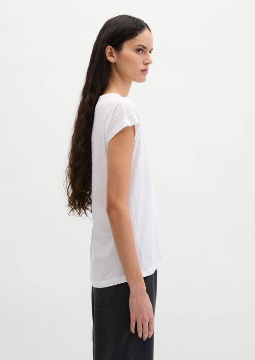 Print T-shirt loose — White